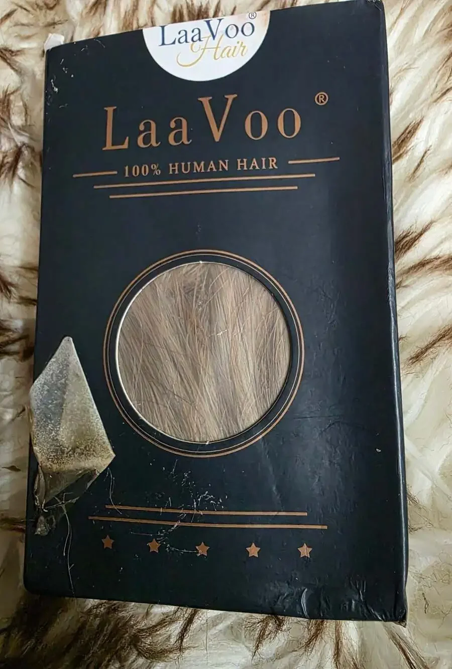 LaaVoo 100% Human Hair Clip-in Extensions #8-16-8 12-70G4 Y1A29G